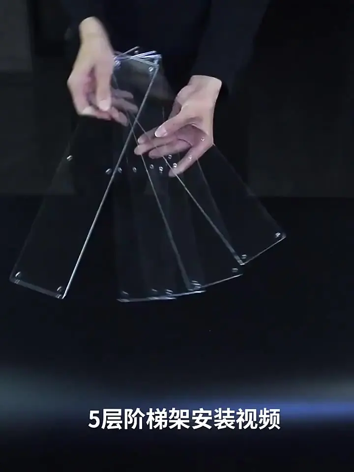 STOBAZA Étagère D'exposition En Acrylique à 6 étages - Présentoir De Figurines Pop-up - Grands Rehausseurs Pour Cupcakes - Collection De Maquillage - Plan De Travail - Plateau De Bureau