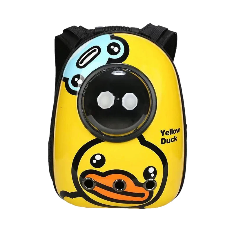 Cute Cartoon Dog Cat Carrier Bags for Small Dogs Cats Outdoor Puppy Cat Backpack Travel Pet Handbag Space Capsule