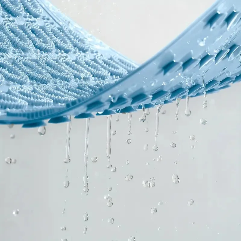 Bathroom Shower Pad,Suction Cup Circular Bathroom Pad,Shower Blanket with Drainage Hole,Foot Massage Pad,Bathtub Soft Shower Pad