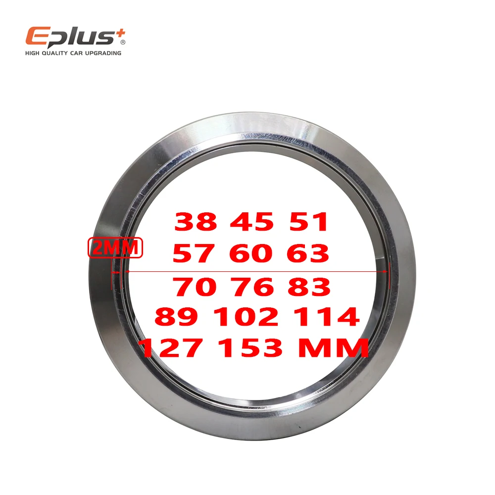 Universal Car 304 Stainless Steel V Band Clamp Turbo Exhaust Pipe Vband Male Female Flange V pipe connector Kit