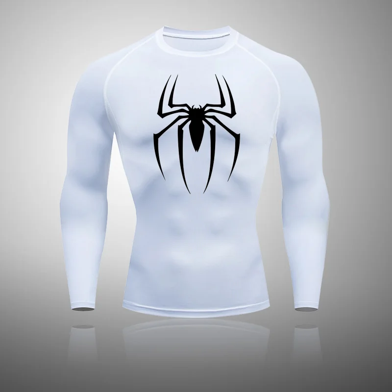 Summer Men's Fiess Sports Training Tops Breathable Quick Dry Clothes Long-sleeved Running Round Neck T-Shirt Sportswear_voghion.com