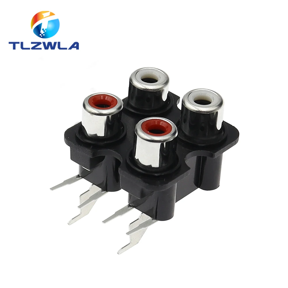 DA BNC A Connettori RCA Montaggio Jack PCB Ad Angolo Retto