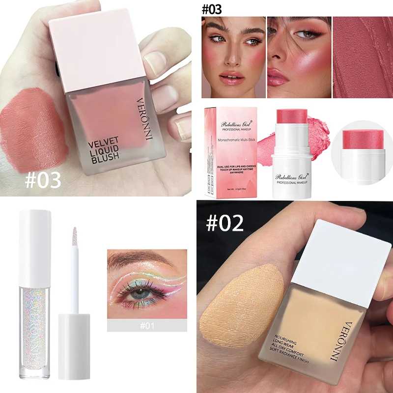 All In One Makeup Kit for Women Include Eyeshadow Palette Lipstick Blushes Eyeliner Cosmetics Gift Box For Beginner make up Sets 2