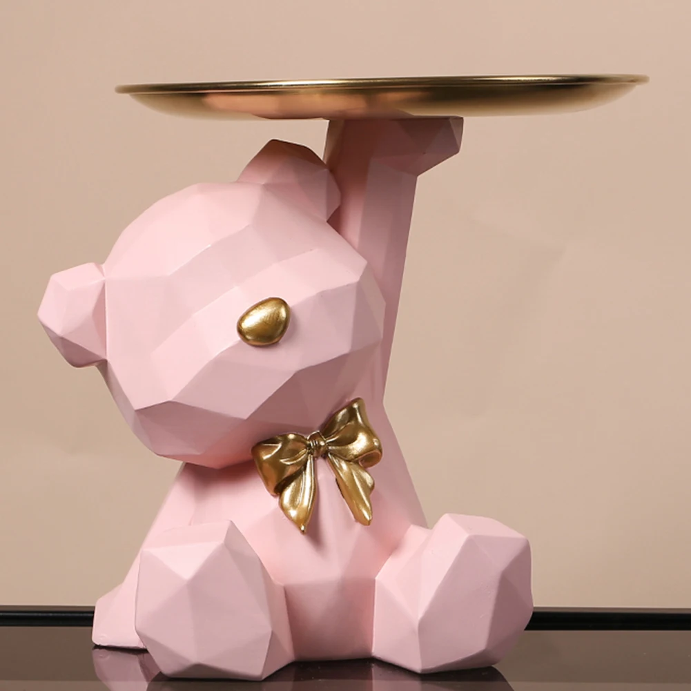 Geometric Bear Key Holder Figurine 1