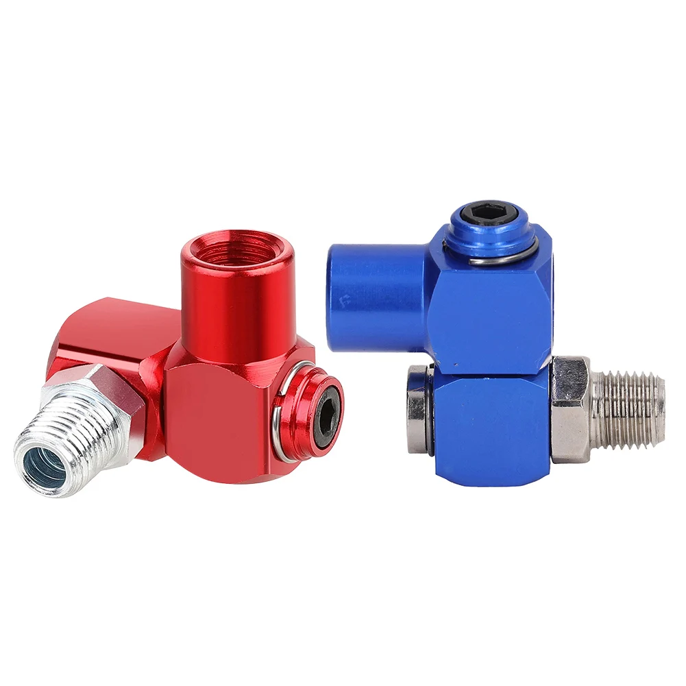 

2pcs 360 Swivel Air Hose Connector Adapter Pneumatic Part Universal Adapter 1/4 Pneumatic Tool Adapter Air Hose Joint