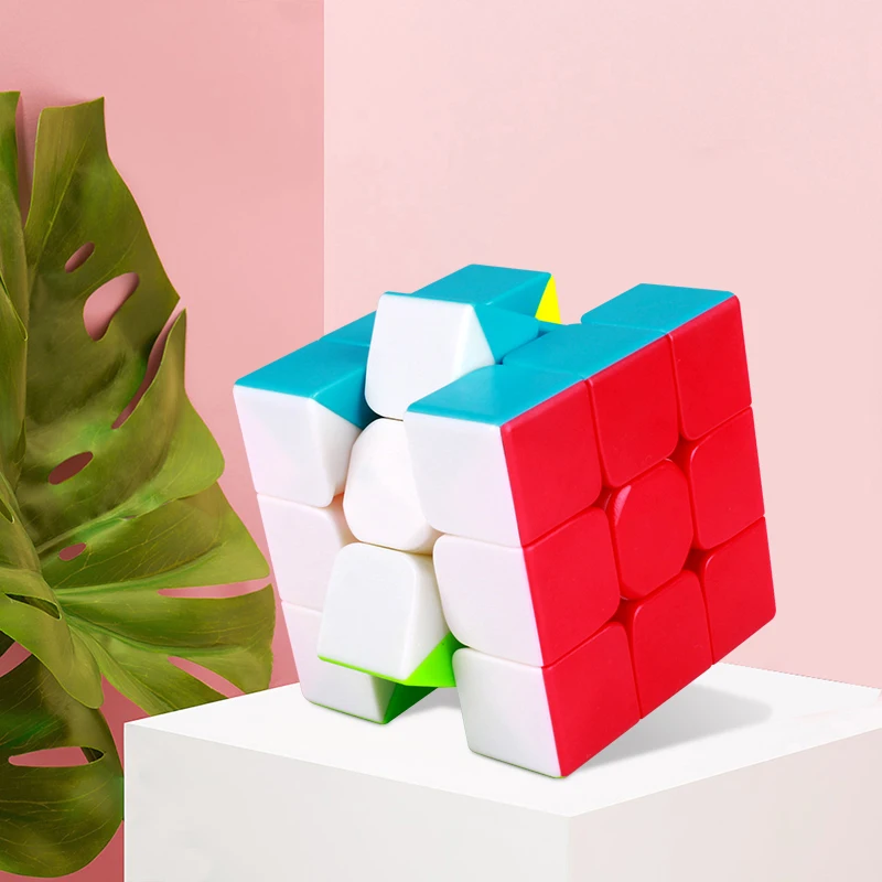 QY TOYS warrior s Magic Cube fidget toys stickerless speed 3x3 cube antistress cube Educational Puzzle Cubes Toys magico  cubos