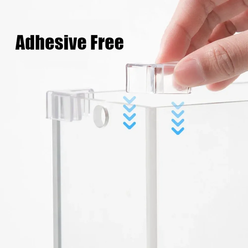 Silicone Transparent Anti-collision Fish Tank Corner Protector Adhesive Free Protective Cover Aquarium Accessories 4 pcs/set
