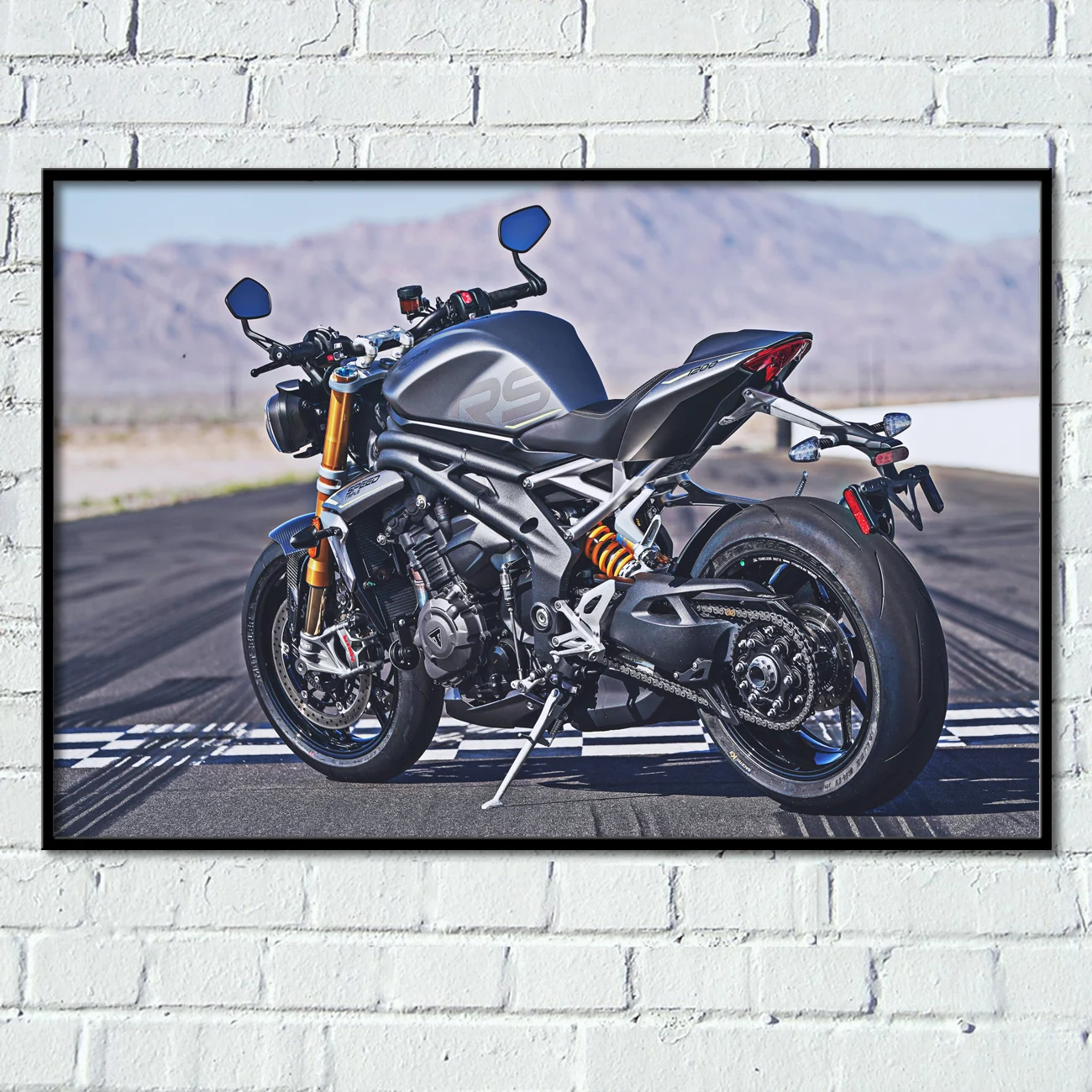Triumph Speed Triple 1200 Rs 4K Poster E Stampe Per Moto Modern Wall Art Dipinti Su Tessuto Su Tela Home Living Room Decor