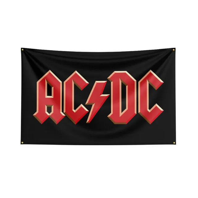 3X5 Ft Ac/Dc Sávos Zászló Poliészter Digitális Nyomtatott Acdc Szalaghirdetés - Image 2