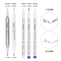 1pc Professional Surgical Sterile Skin Marker Pen Microblading Tattoo Eyebrow Lip Skin Marker Pen Measuring Ruler Set Tool 1