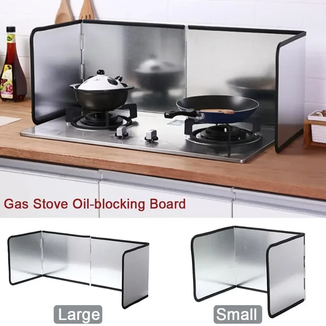  Stove Splash Guard, Stainless Steel Oil Baffle