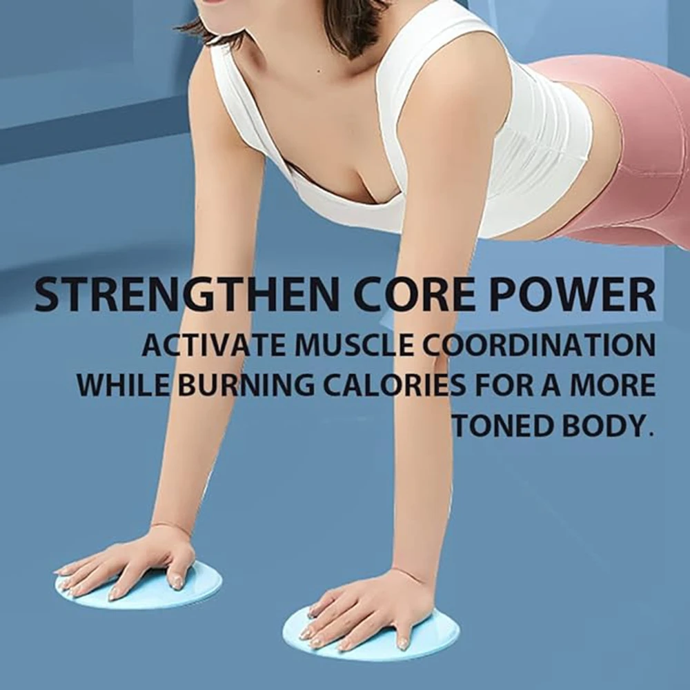 Pair Of Fitness Core Sliders Abdominal Exercise Sliding Plate Pilates Yoga 5