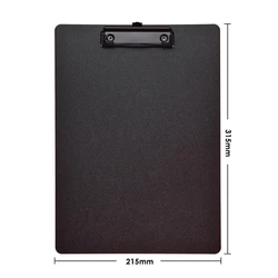 A4 File Folder & Clipboard Writing Pad - Versatile Paper Storage Organizer (Black)