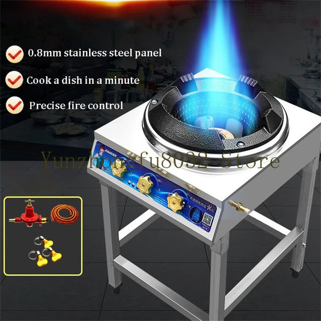 Commercial Fierce Fire Stove Domestic Medium And High Pressure Fierce Fire Table  Top Liquefied Gas Stove Gas Stove Double Stove - Cooktops - AliExpress