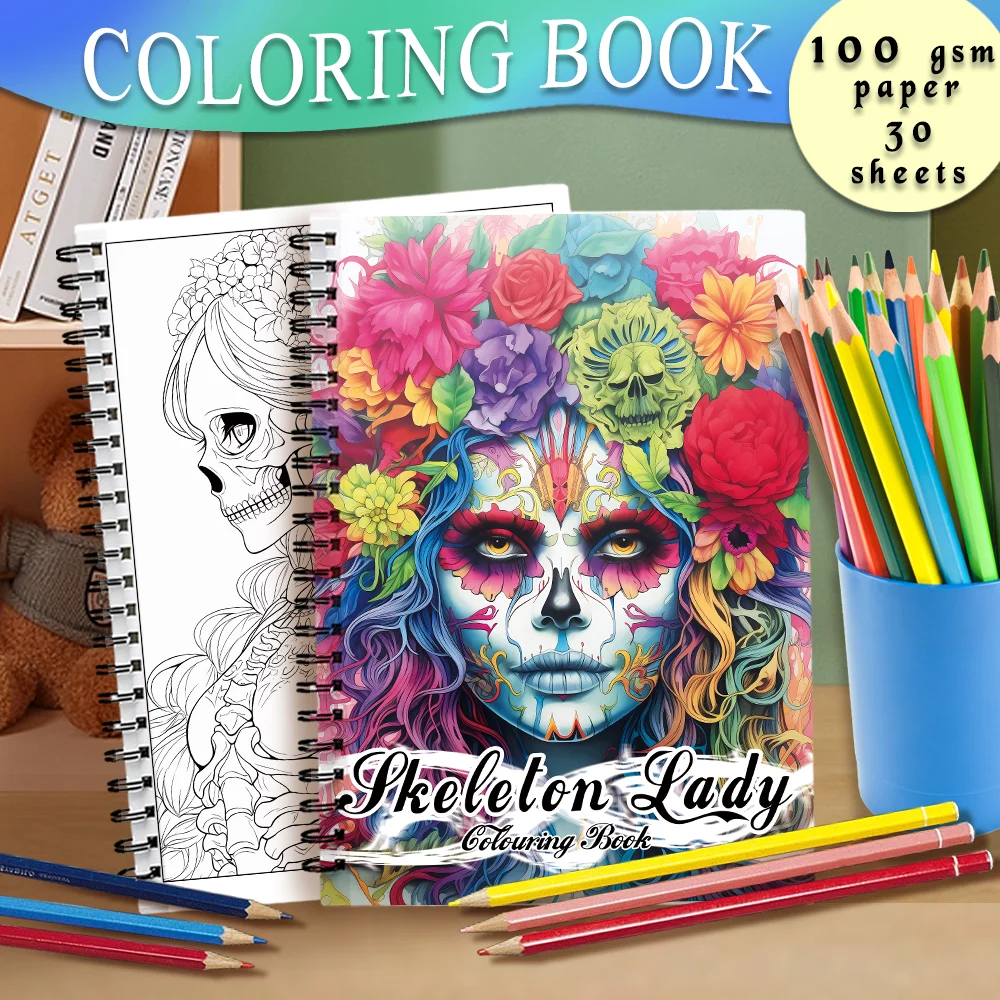 Deluxe Adult Coloring Book - Premium Paper & Spiral-Bound