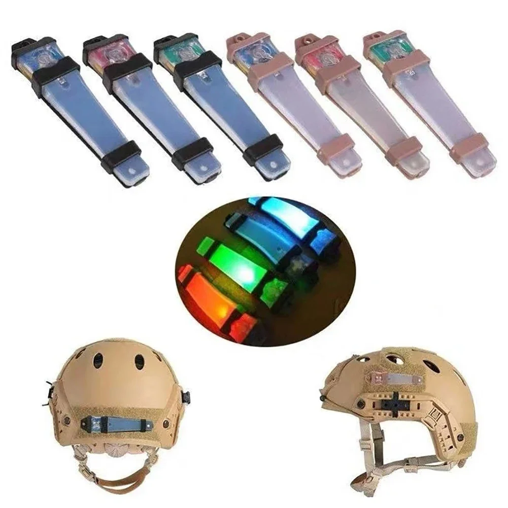 Tactical FMA Helmet Safety Flashing Light Survival Signal Light Waterproof for Hunting Hiking Cycling head flashlight
