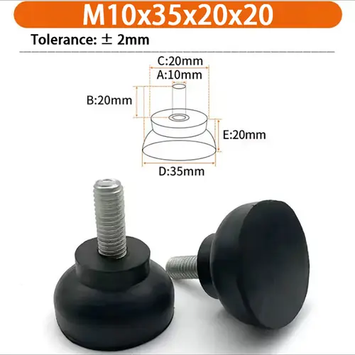 M6 M8 M10 Rubber Adjustable Feet Pad Feet Pad With Screw Table Chair Balck Leveling Foot Pad Furniture Leg Anti-shock Protection - Image 73