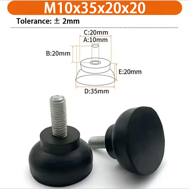 M6 M8 M10 Rubber Adjustable Feet Pad Feet Pad With Screw Table Chair Balck Leveling Foot Pad Furniture Leg Anti-shock Protection - Image 73