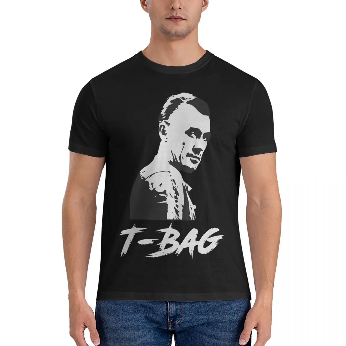 

Men's T-Shirt T-Bag Funny 100% Cotton Tee Shirt Short Sleeve Prison Break T Shirts Crew Neck Clothes Gift Idea