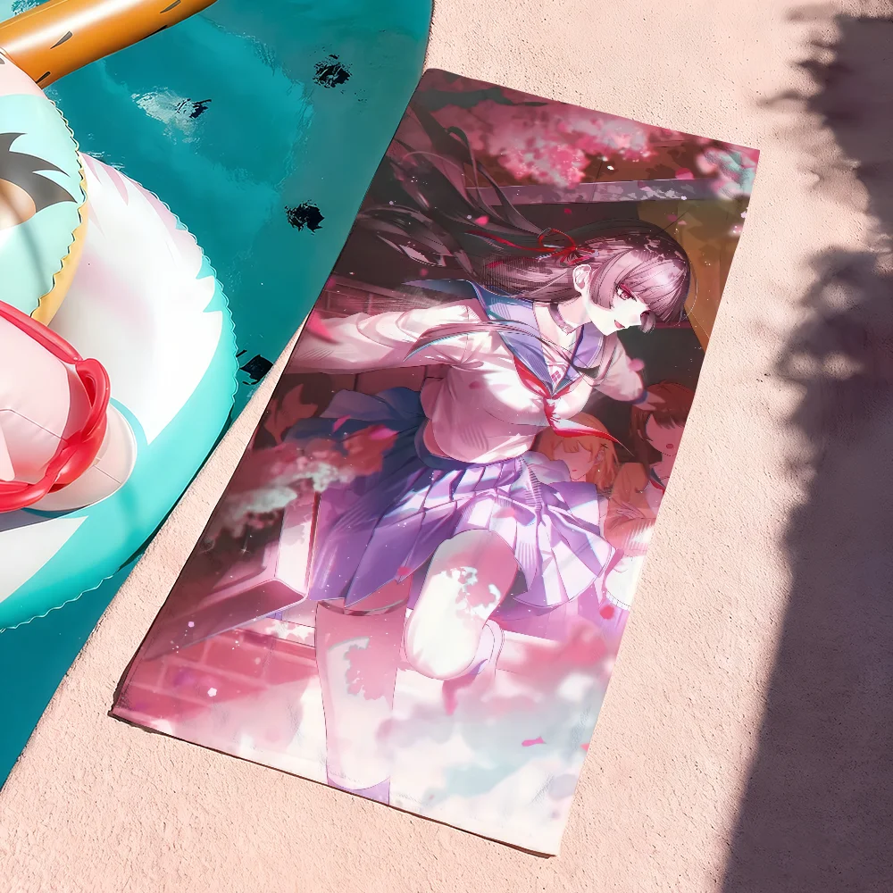 Wuthering Waves Chisa Towel Quick Dry Soft Yoga Swimming Fitness Mountain Climbing Large Beach Towels