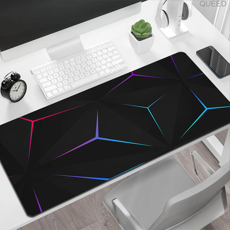 Plain Black Extended Gaming Mouse Mat/Pad - Xl Large, Wide (Long) Pad - View #8