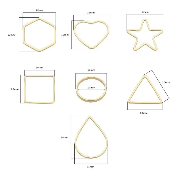 

2 шт., позолоченные круглые соединители в виде капель воды
