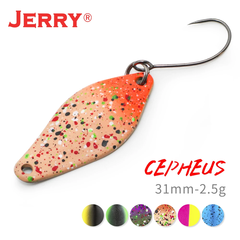 Jerry 2.5g High Quality Trout Lures Mini Brass Fishing Spoons Freshwater  Bait Spinner Bait Pesca Flowers Baubles Single Hooks