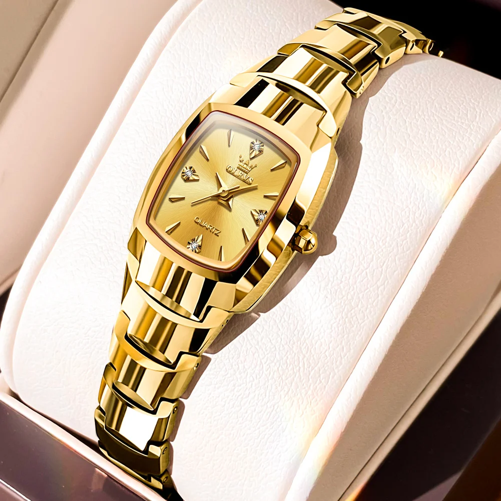 Rectangle gold women