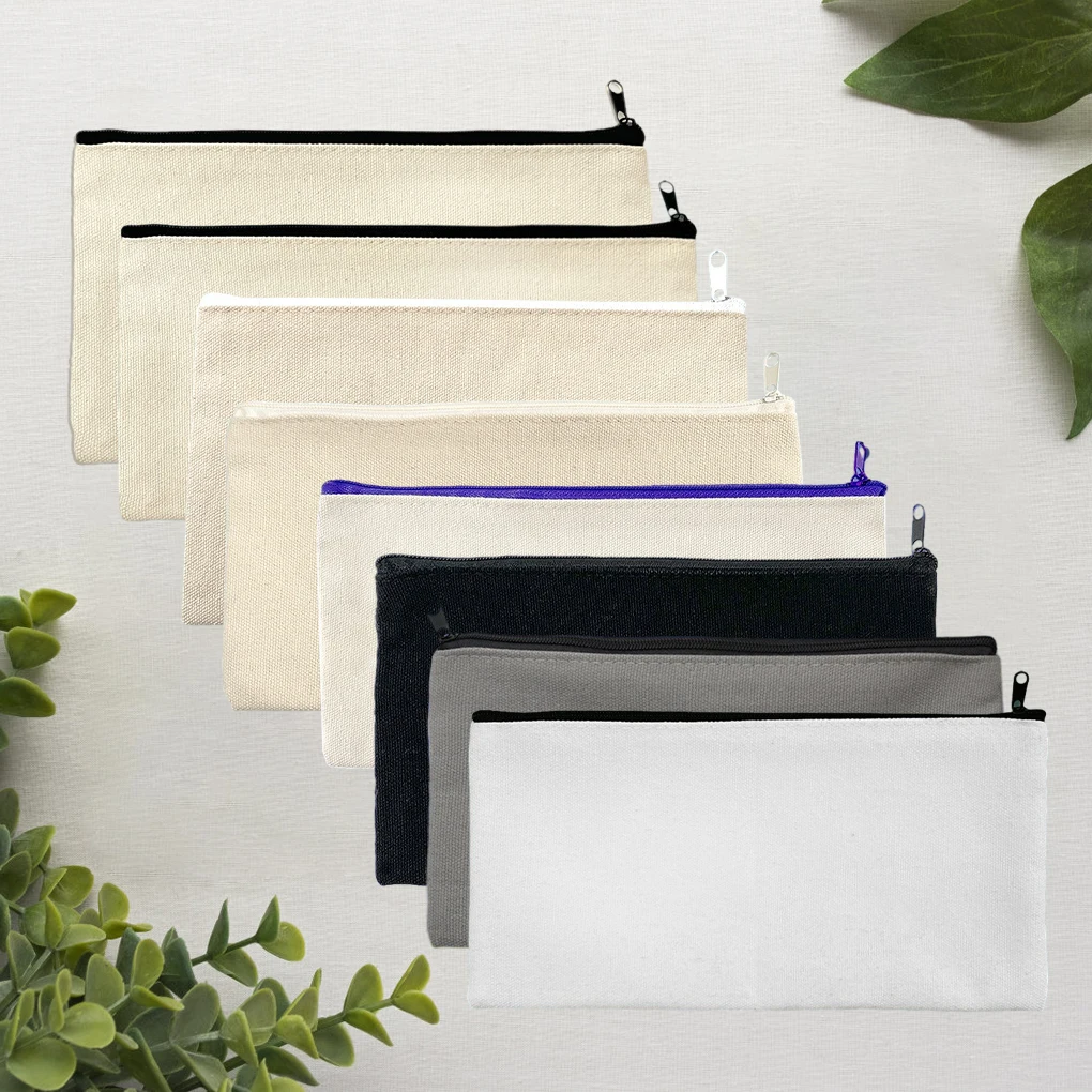 10pack/lot Store Your Keys And Pencils With These Canvas Stationery Bags Stationery Boxes Hand Drawn Bags Makeup