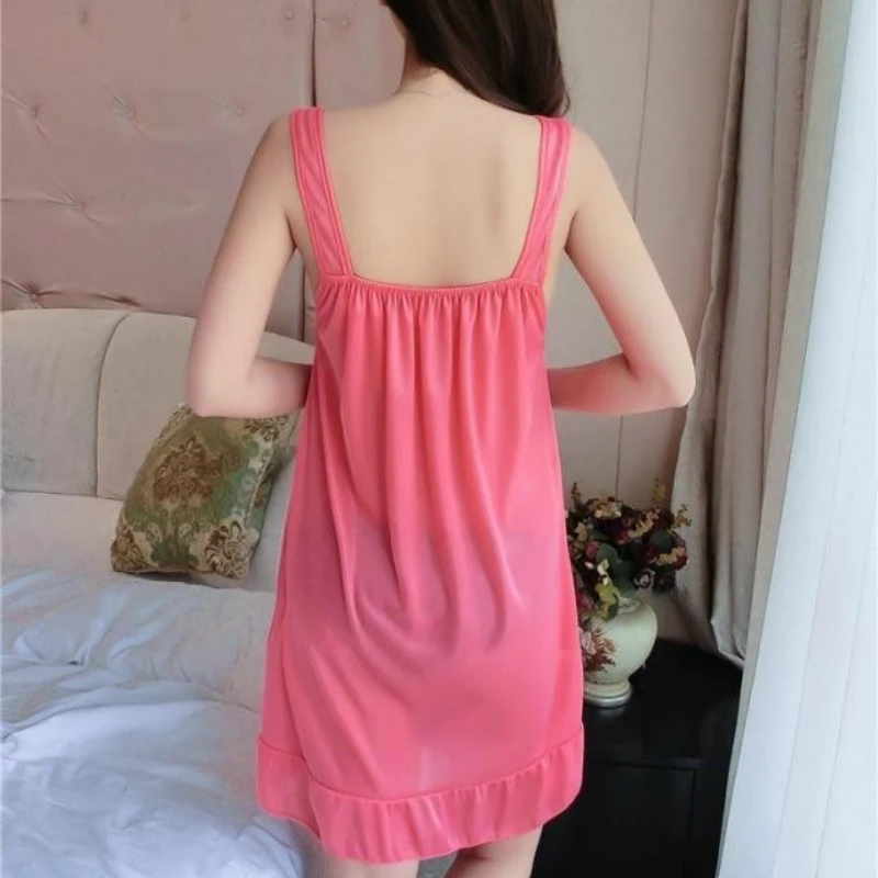 Robe Gown Sets Women 2pcs Solid Ice-silk Trendy Casual Lace Up Home 3XL Loose Nightwear Sexy Thin Womens Bathrobe Chic
