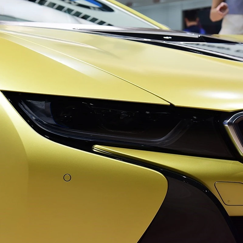 

2 Pieces Car Headlight Restoration Protective Film Black TPU Transparent Sticker For BMW i8 2014-2020 Accessories