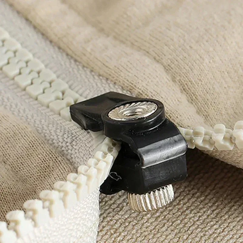 Universal Zipper Repair Kit with Metal Slider and Lock for Clothing