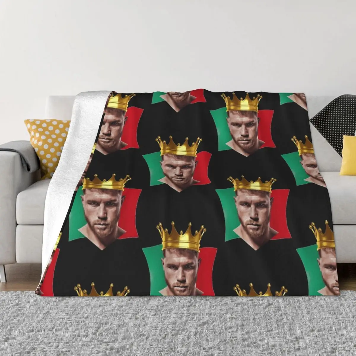 

Canelo-Alvarez Throw Blanket For Baby Beach Soft Big Luxury Blankets