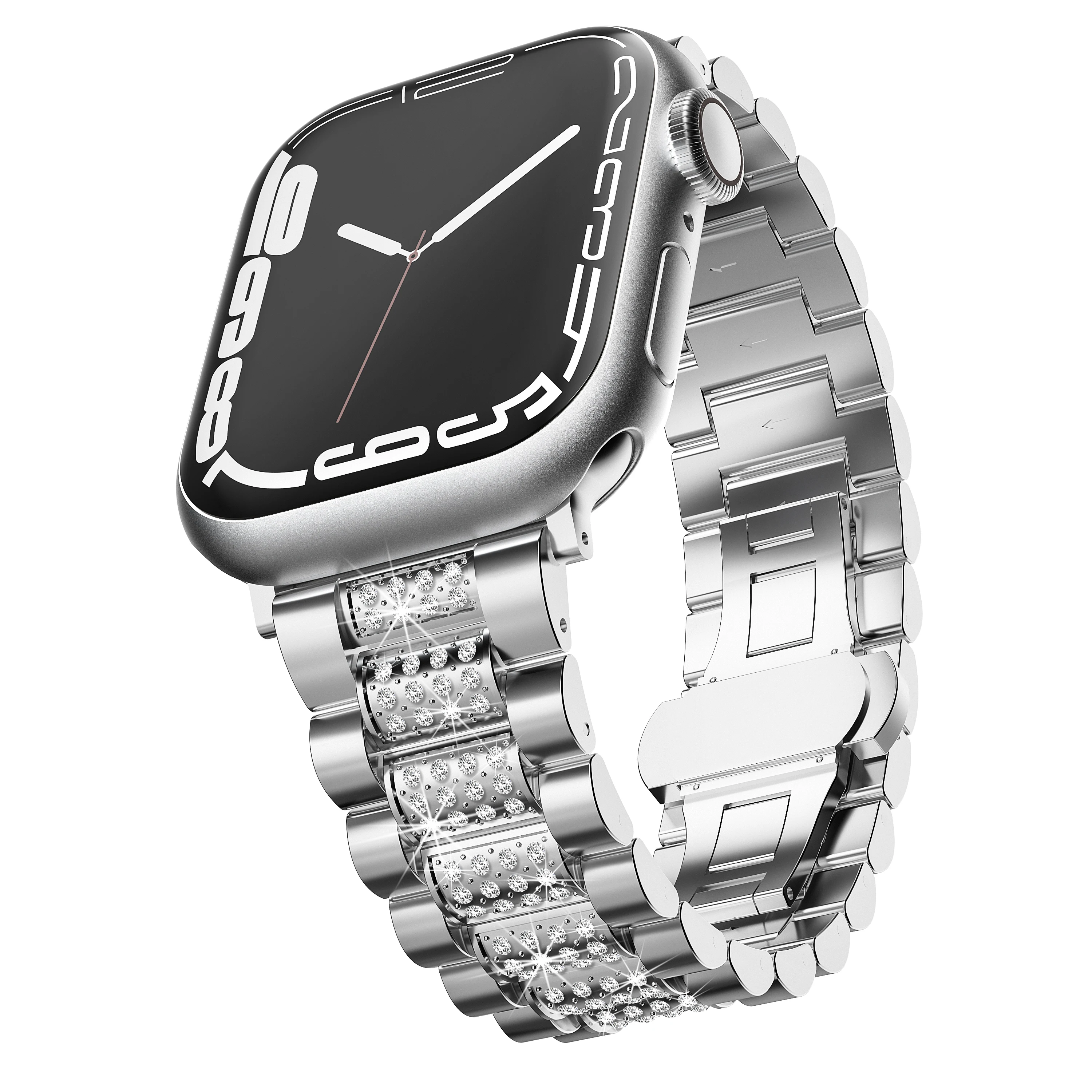รูปสินค้า สาย Apple Watch Ultra ประดับคริสตัลเพชร สวยหรู ใส่ได้ทุกขนาด