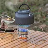Outdoor Stainless Steel Stove Holder Camping Portable Folding Barbecue Rack Grill Supplies Lighter Steel Brazier Stand 3 Pcs