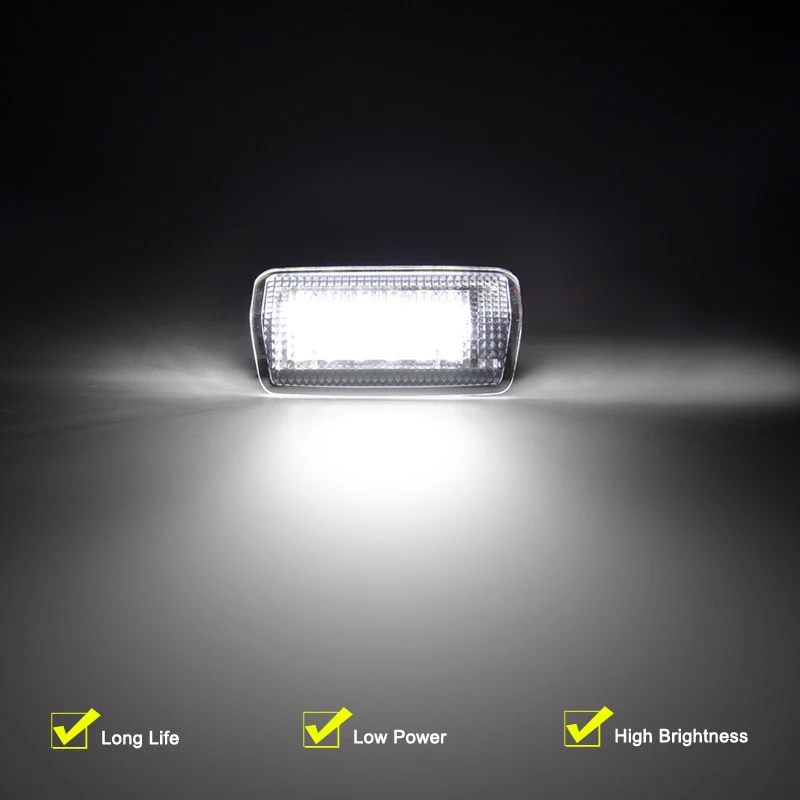 렉서스 ES 시리즈용 LED 인테리어 램프, 12V, ES250, ES300h, ES350, 2007-2018, 화이트, 언더 도어, 발판 조명 어셈블리