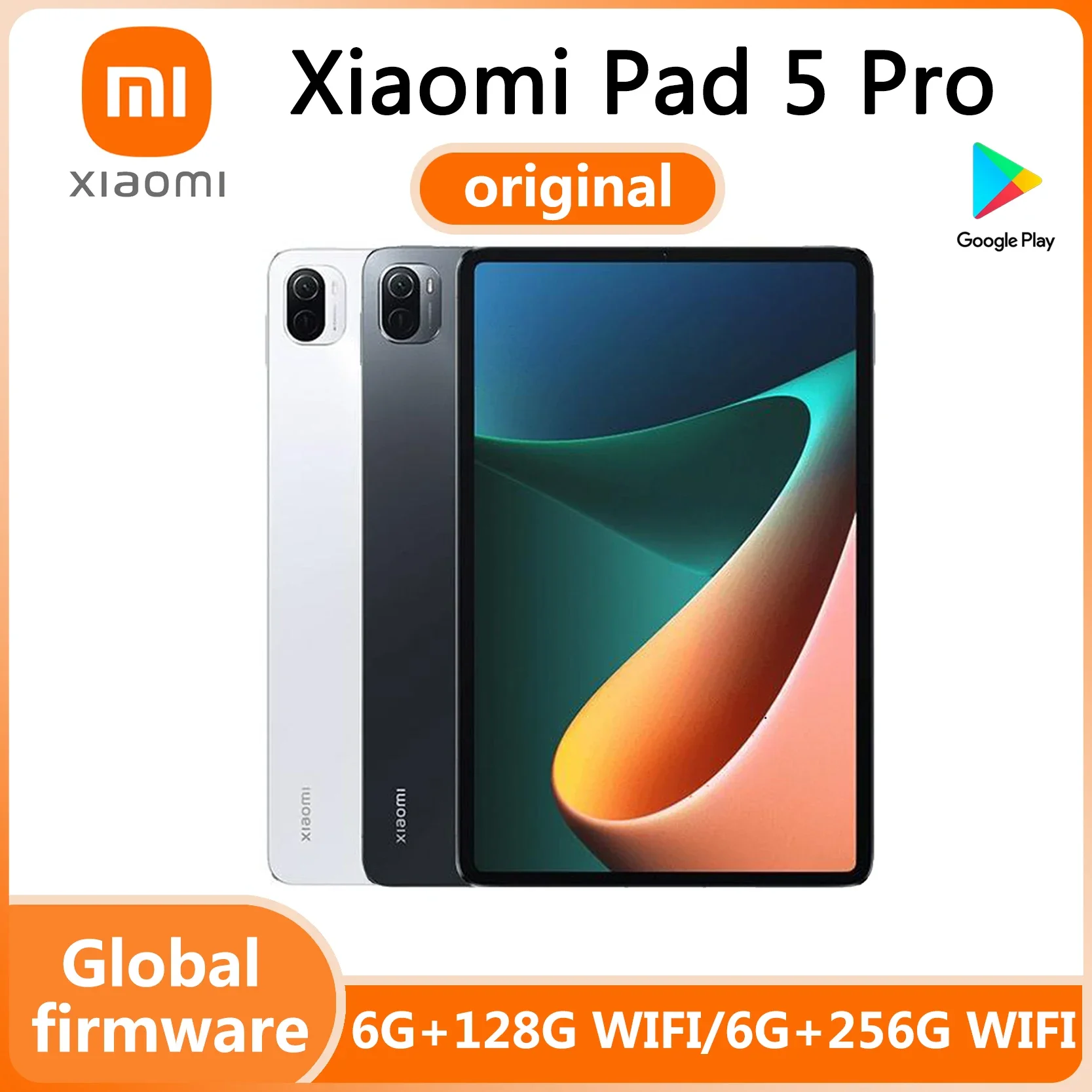 Xiaomi Pad 5 Pro WIFI (6G 128G/6G 256G) GSM Unlocked 11" (Snapdragon 870)(ArrowOS)(Black/White Global) Used Pad