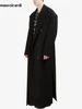 Mauroicardi Autumn Winter Extra Long Black Oversized Thick Warm Soft Wool & Blends Coat Men Double Breasted Korean Fashion 2023 1