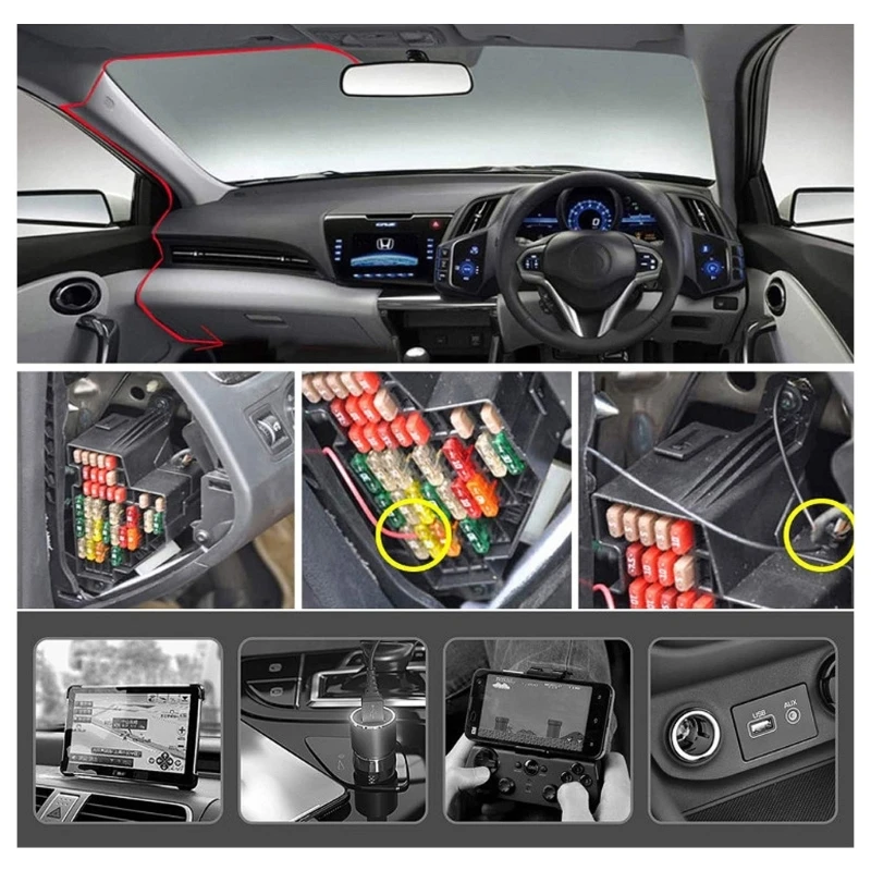 Waterproof 12V/24V to 5V 2A Converter DC-DC Step Down Module Power Adapter for Car Dash Cams GPS Devices and Phones