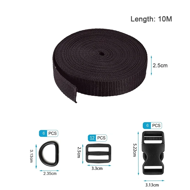 Durable Nylon Webbing Strap for DIY Sewing and Luggage Accessories