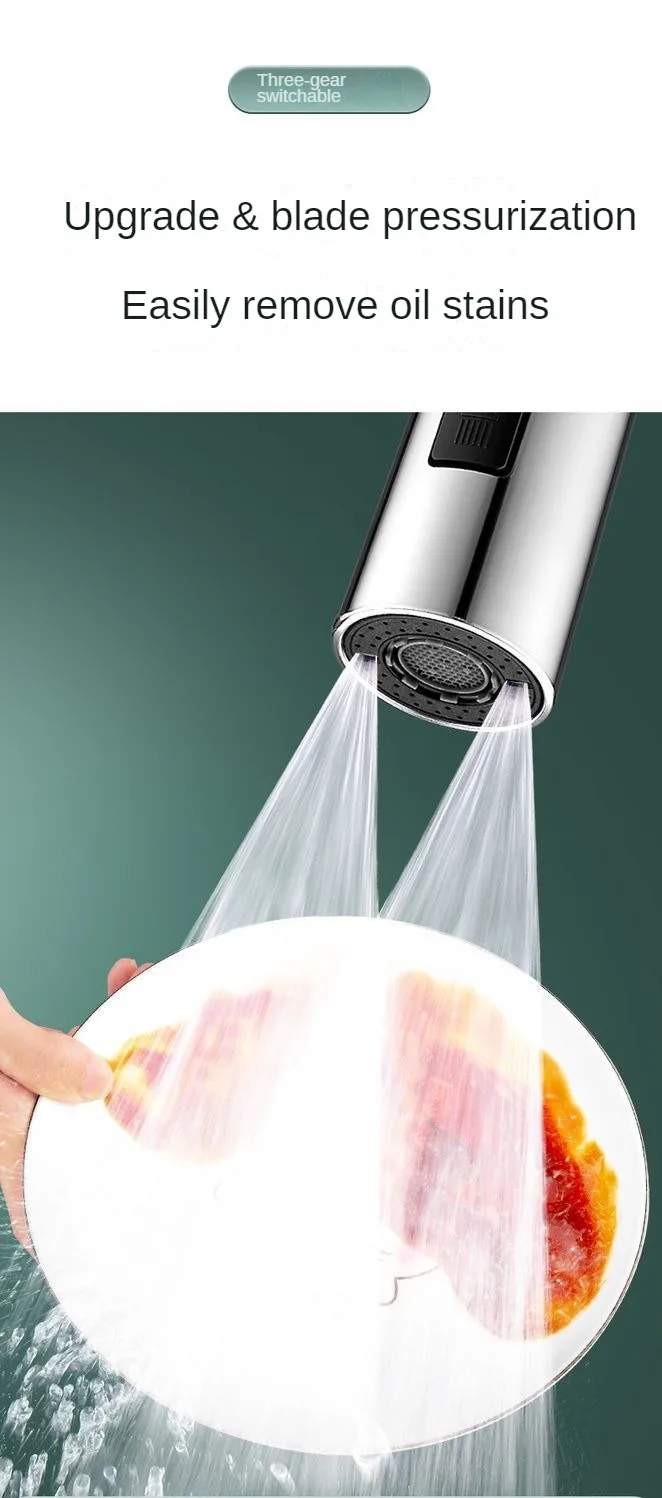 Küchenarmaturen, spritzwassergeschützt, Kopfauslauf, Universal-Verlängerung, Wasserhahn, erweiterter Bubbler, Universal-Wasserhahn, Universal-Anschluss – Detail 5