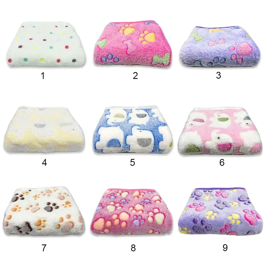 Soft Comfortable  Multi-color optional Bone Pattern Warm Flannel Blanket Winter Quilt Fleece Blanket Pet Blanket