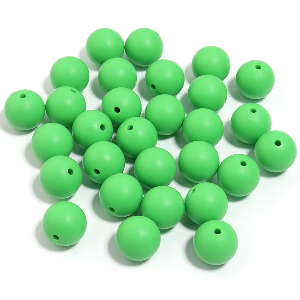 Vibrant Multicolor Silicone Beads for DIY Jewelry & Accessories - 20 Pieces
