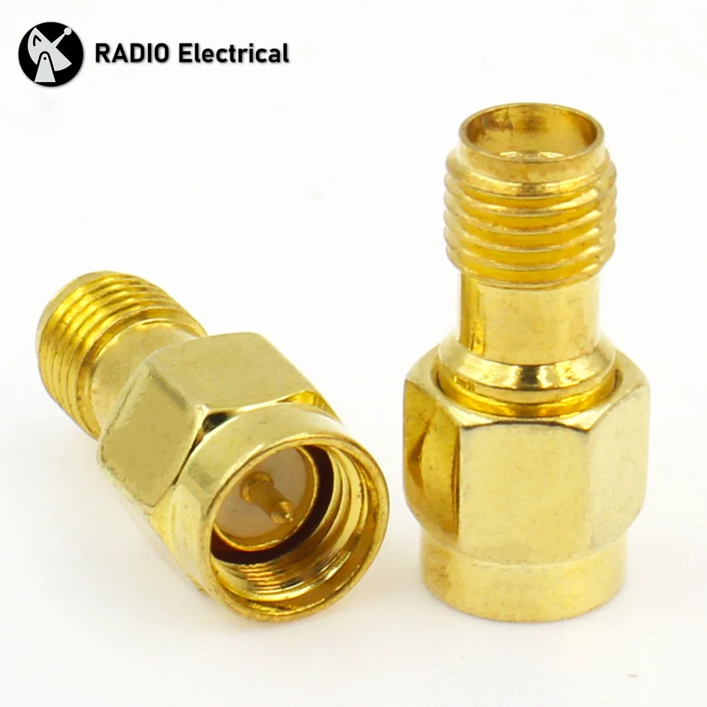 

Connector Adapter SMA Male to SMA Female Slide on Straight RF Connector for WIFI Antenna / 2G/3G/4G LTE Antenna/Extension FPV