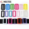 Meetee 10/20Pcs Plastic Tri-Glide Buckles 25/32/38mm O D Ring Bag Strap Adjust Clasp Webbing Connector Hook Dog Collar Accessory 4