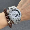 shock resistance Watch GMB Sport Digital Electronic Unisex 2100 Watch Steel Strap LED Dual Display Oak Series