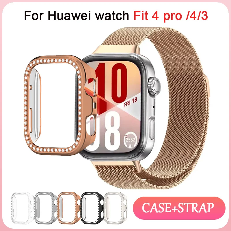 Diamond Case with Strap - All-Around Hollow PC Protective Bumper Frame