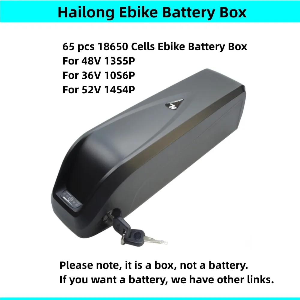 Electric Bike Battery Case 56 60 65 pcs 18650 cells