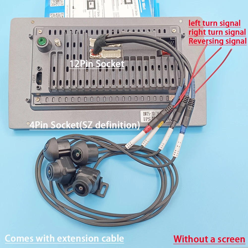 car camera 360 degree panoramic imaging system 3d ahd 720p 1080p