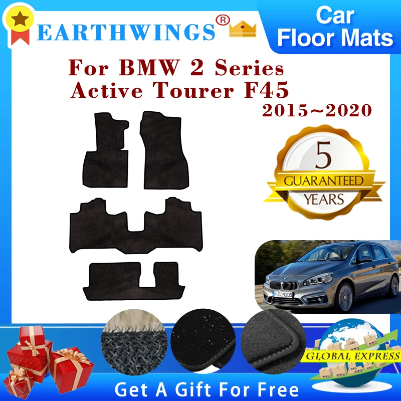 

For BMW 2 Series Active Tourer F45 2015~2020 Car Floor Mats Rugs Panel Footpads Carpet Cover Cape Foot Pads Auto Accessories